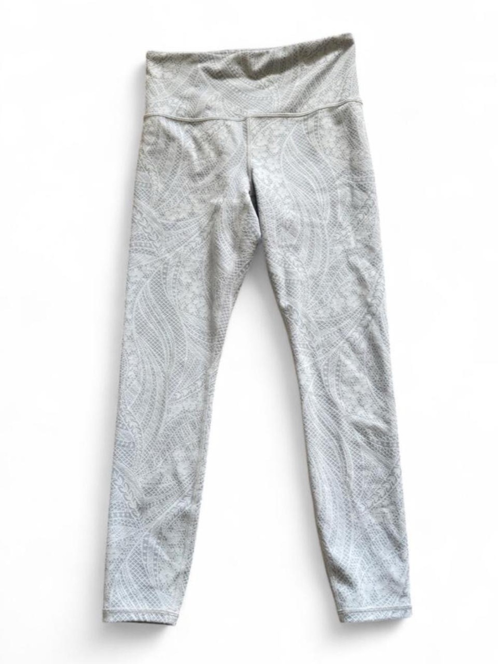 Athleta Light Blue Printed Leggings